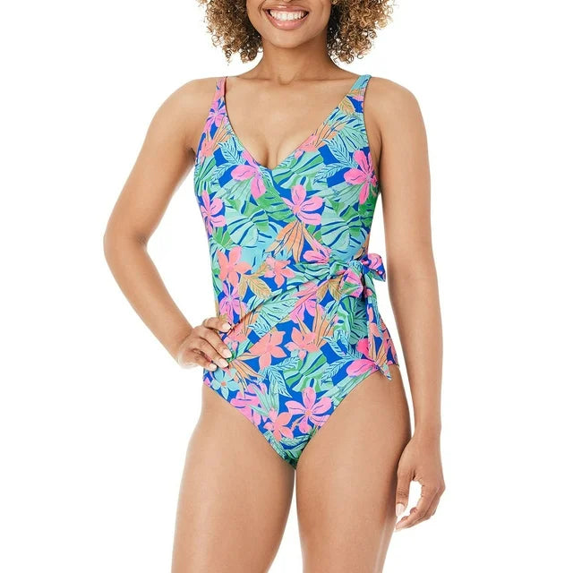 Member's Mark Women's Wrap-Style One-Piece Swimsuit S - Bellso